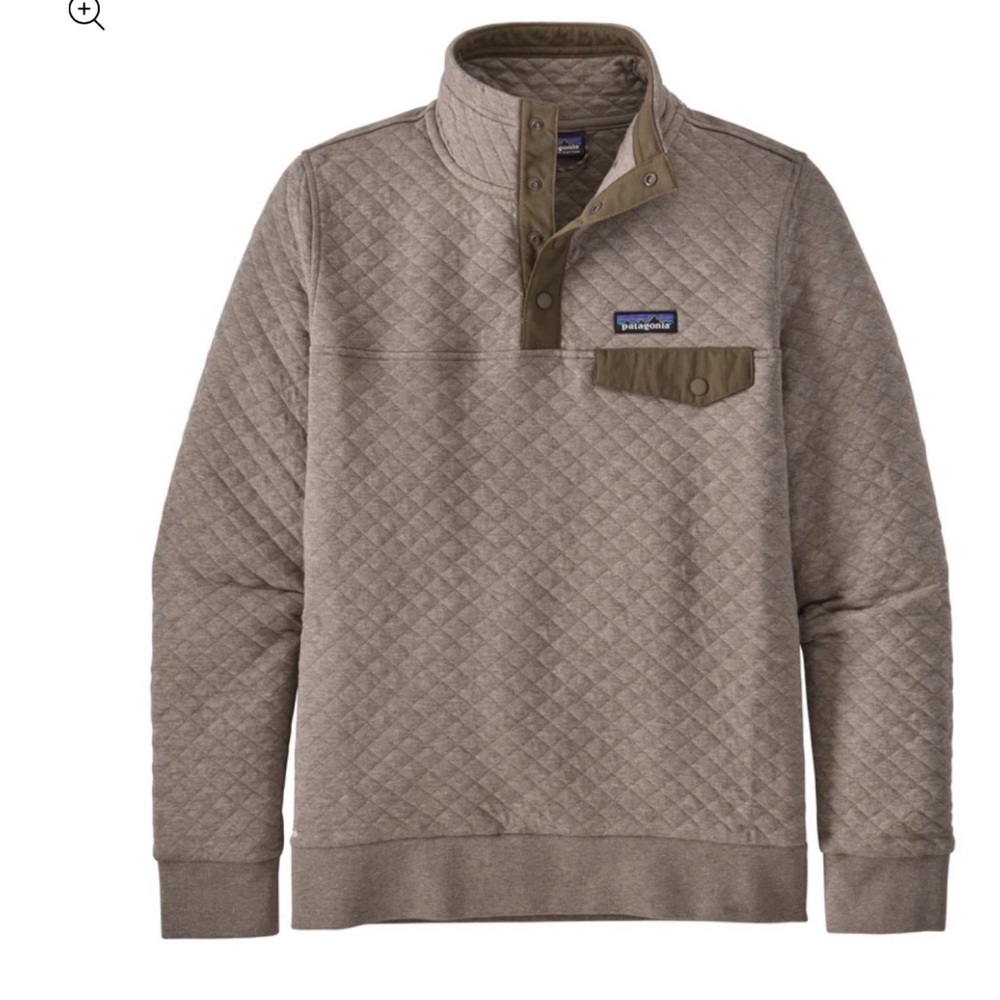 Patagonia Organic Cotton Snap T Pullover- tan color